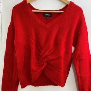 EXPRESS Long Sleeve Shirt Sweater with Knot - Size S